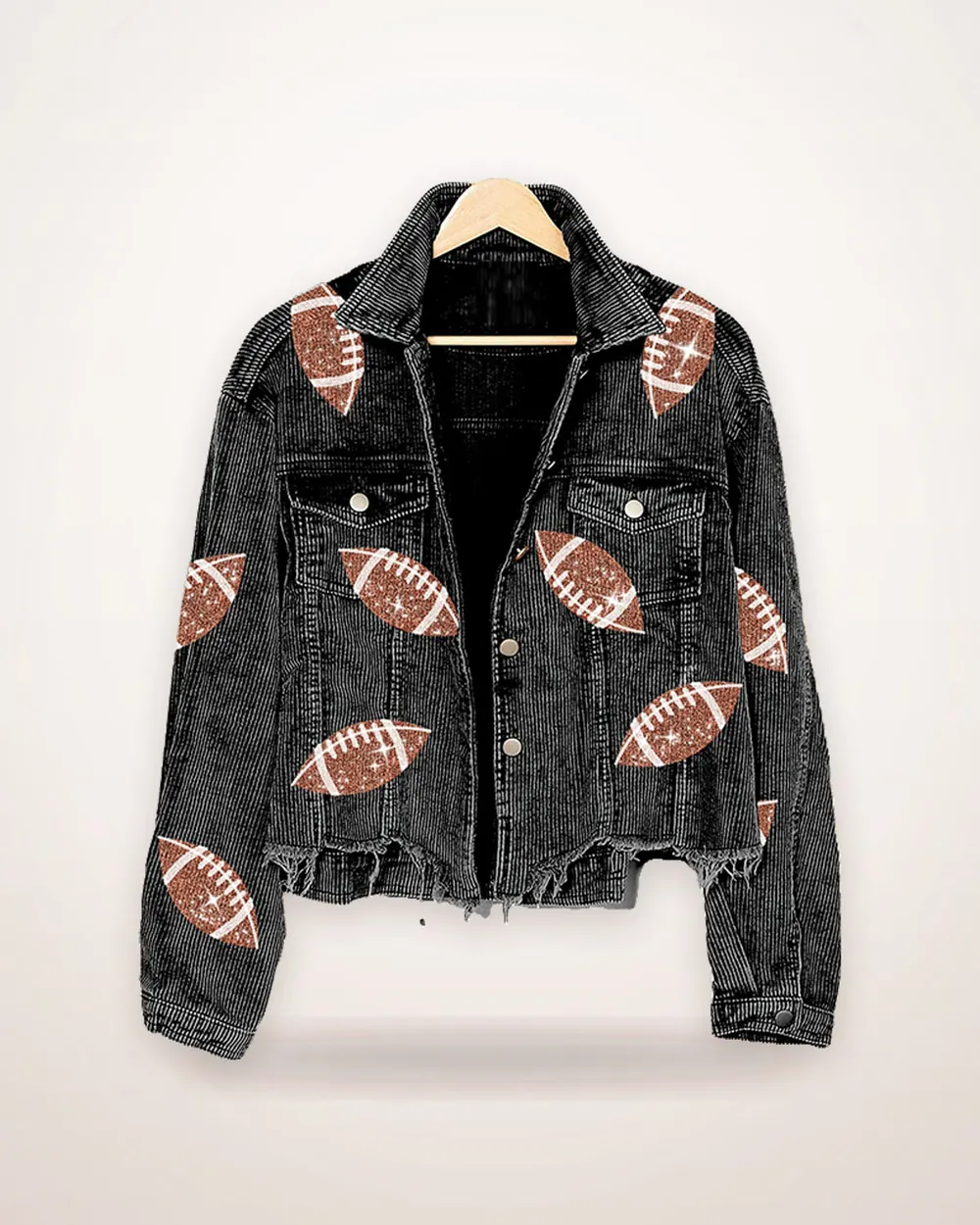 Loose Corduroy Baseball Jacket