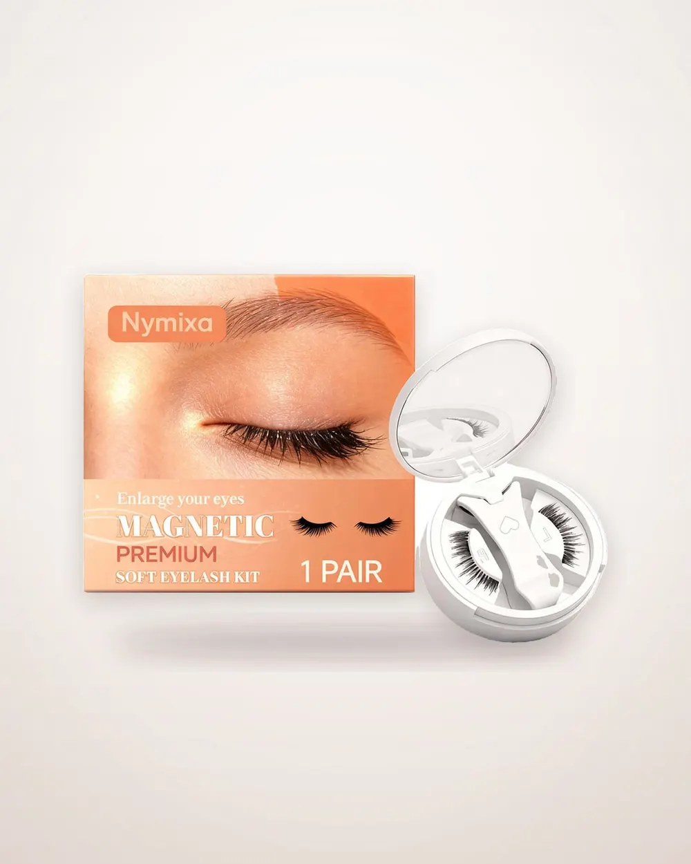 Magnetic False Eyelash Set with Clips