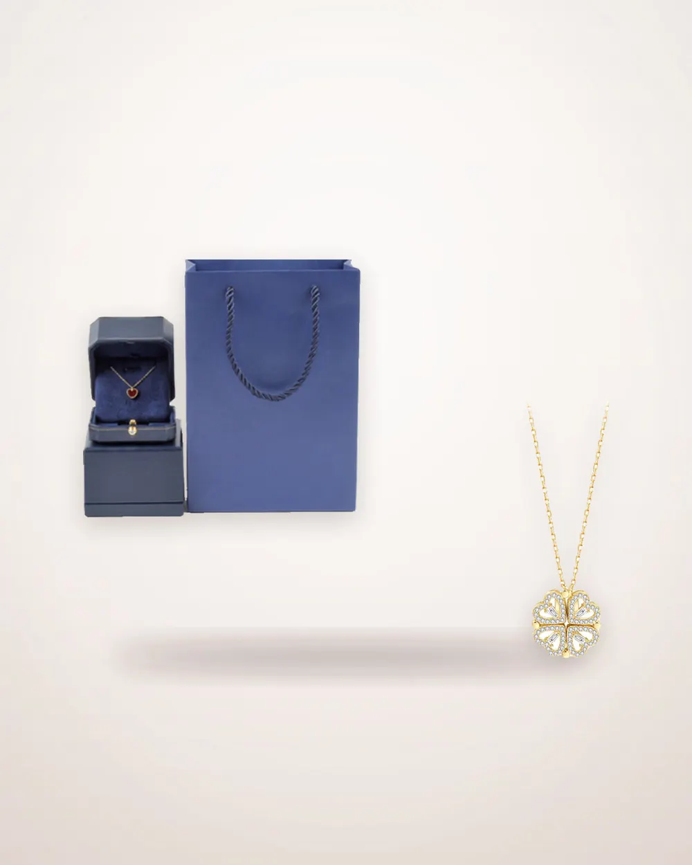 Detachable Four-Leaf Clover Necklace