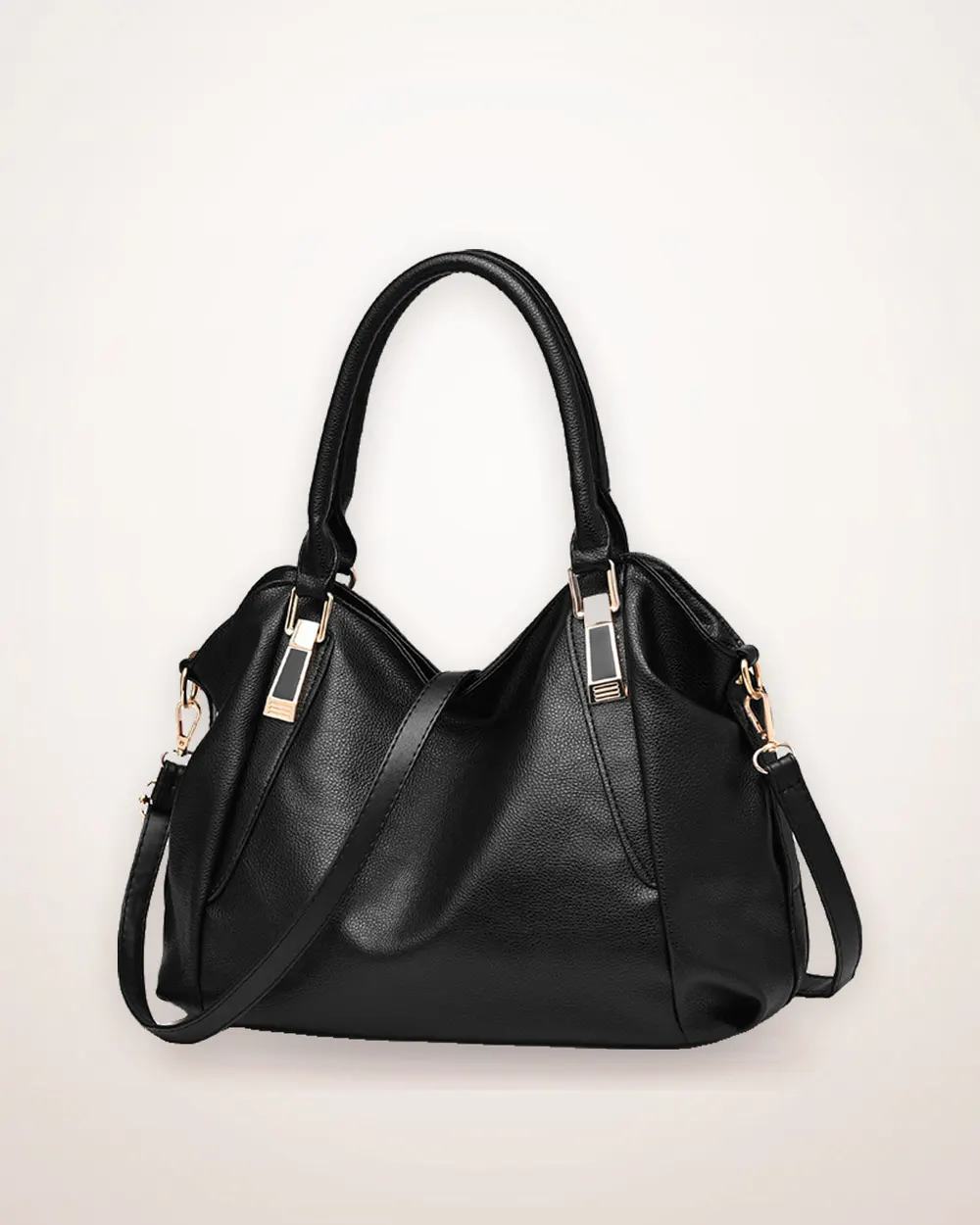 Soft PU Checker Bucket Bag