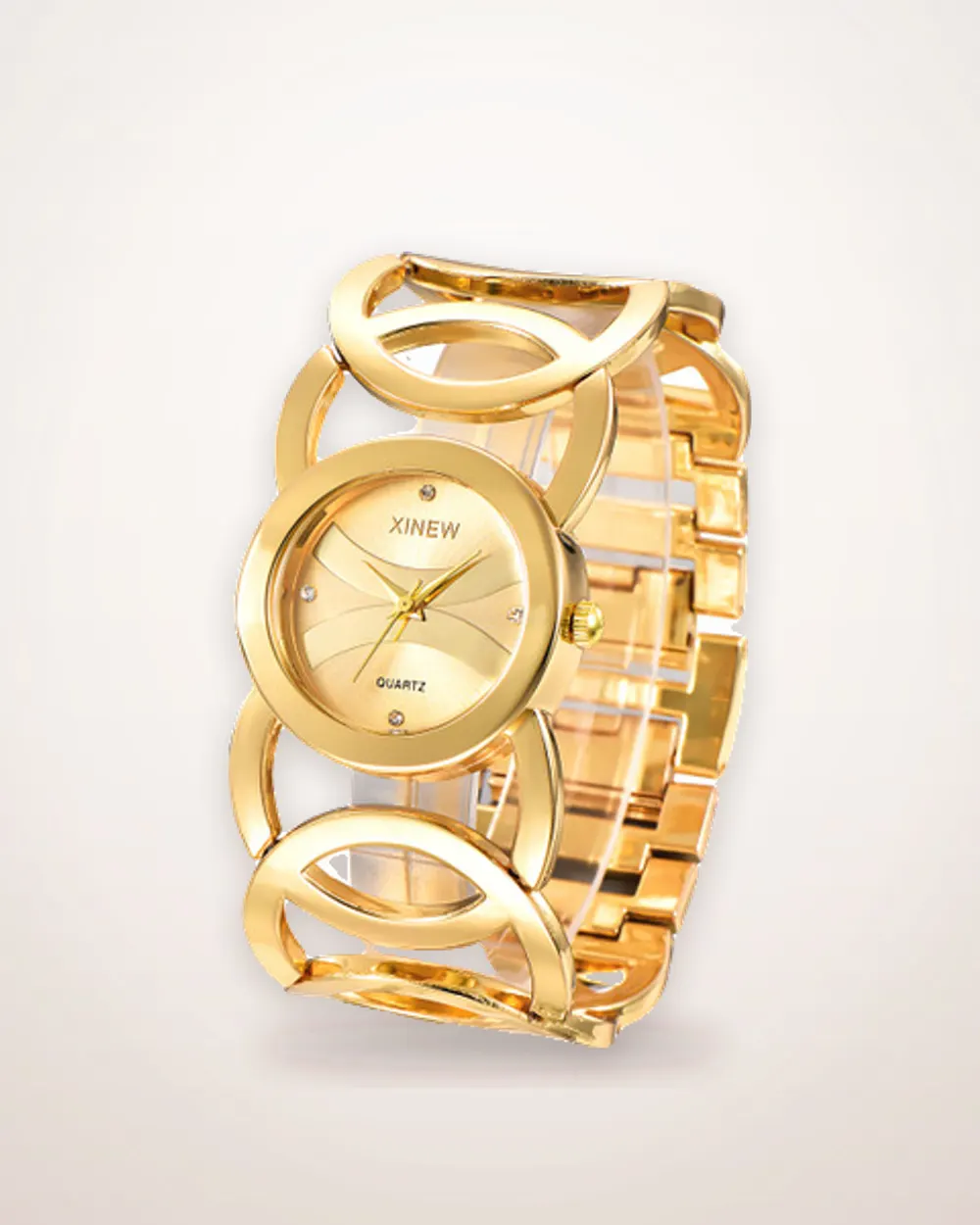 28mm Round Dial Stainless Steel Bracelet Watch