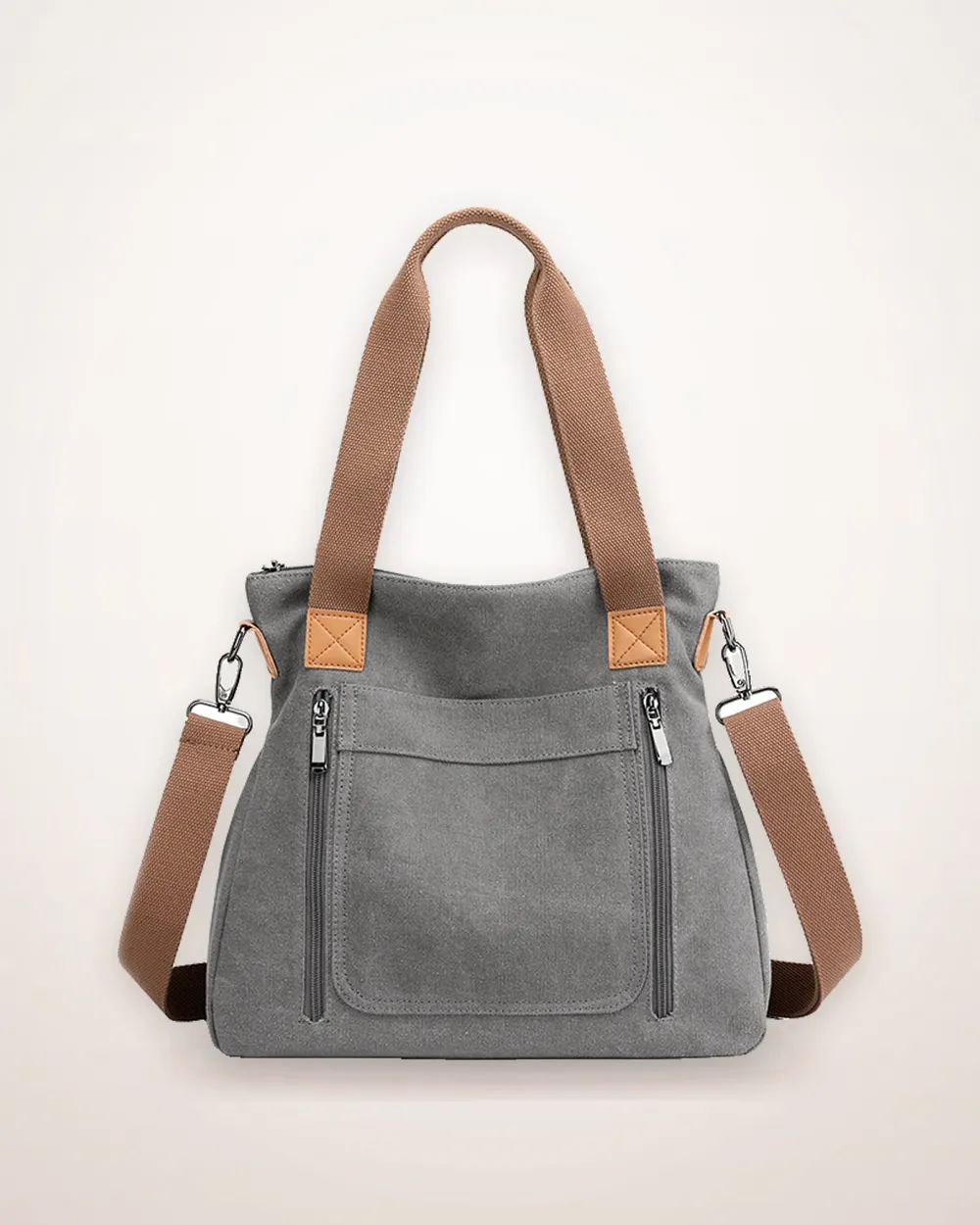Large-Capacity Canvas Shoulder Tote