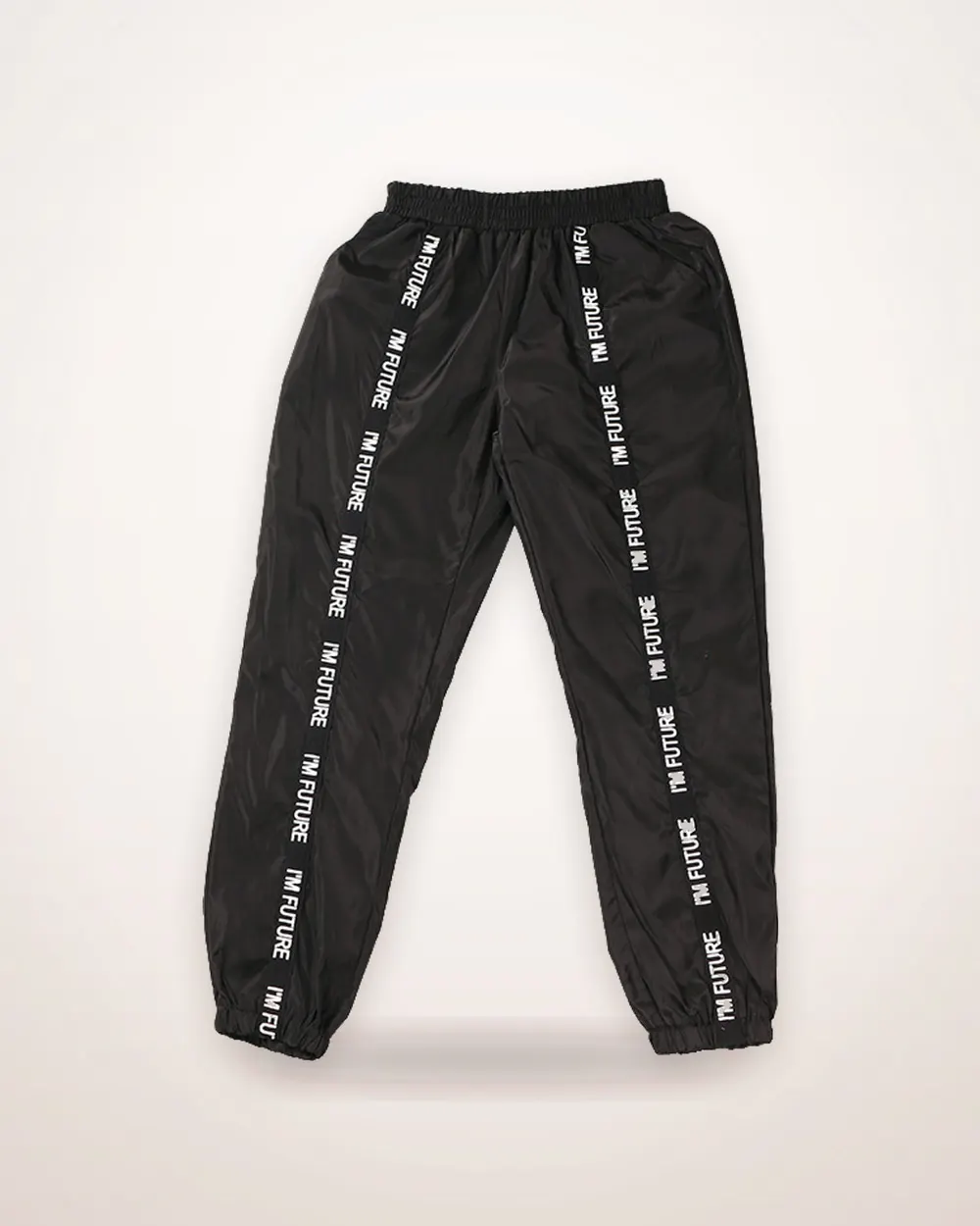 Ribbon Stitch Letter Casual Trousers