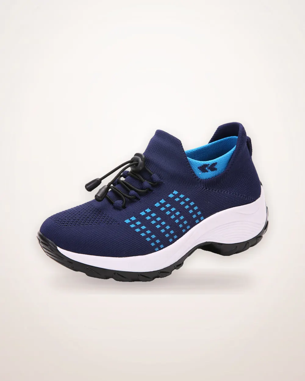 Mesh Cross-Strap Running Shoes