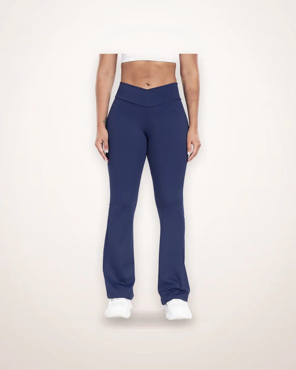 Cross Waist Flared Yoga Pants