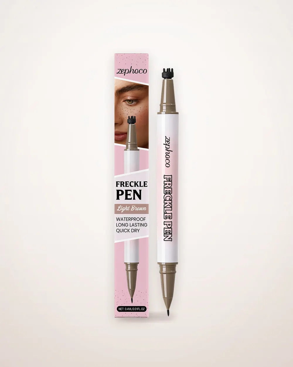 Double-Headed Freckle Pen, Dark Brown