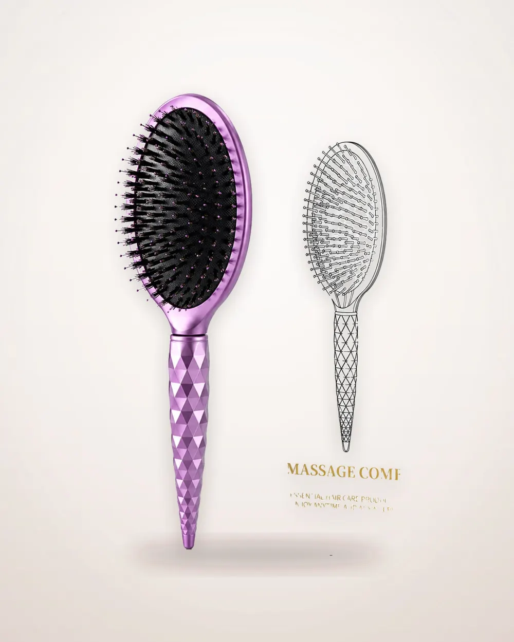 Wet and Dry Air Cushion Comb