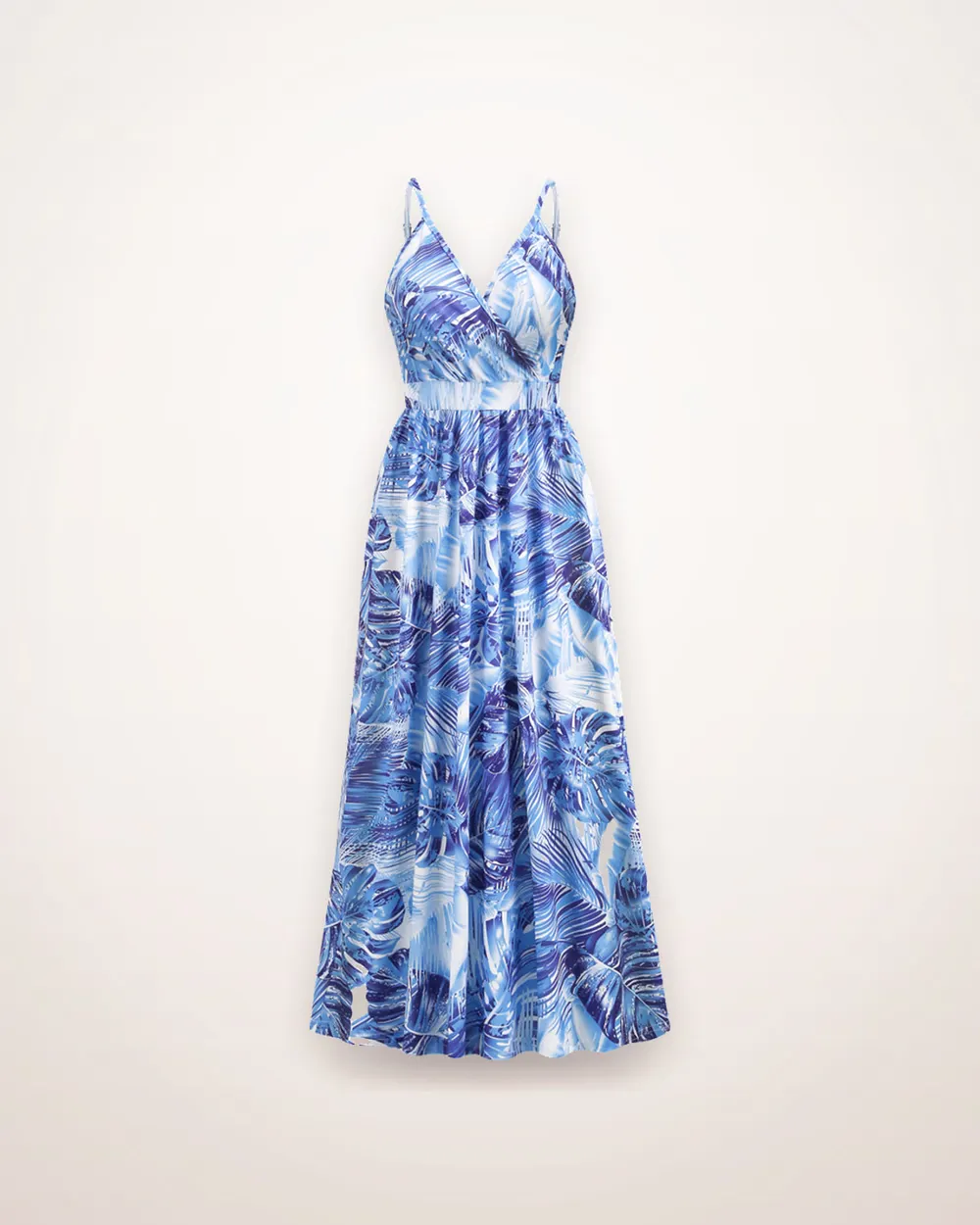 Floral Sleeveless Long Swing Dress