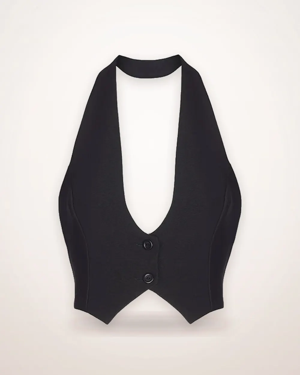 Slim Fit Backless Halter Vest