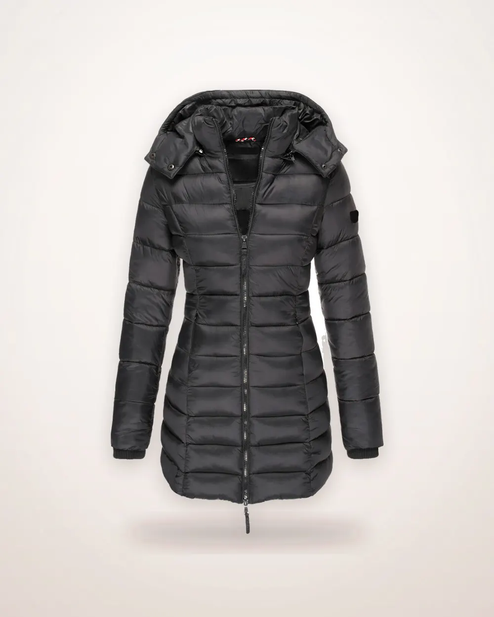 Slim-Fit Quilted Mid-Length Jacket