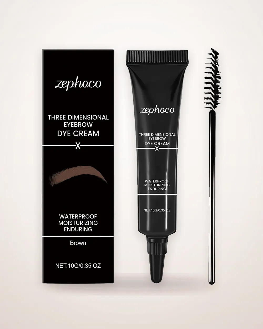 Brown Cream Eyebrow Definer with Brush