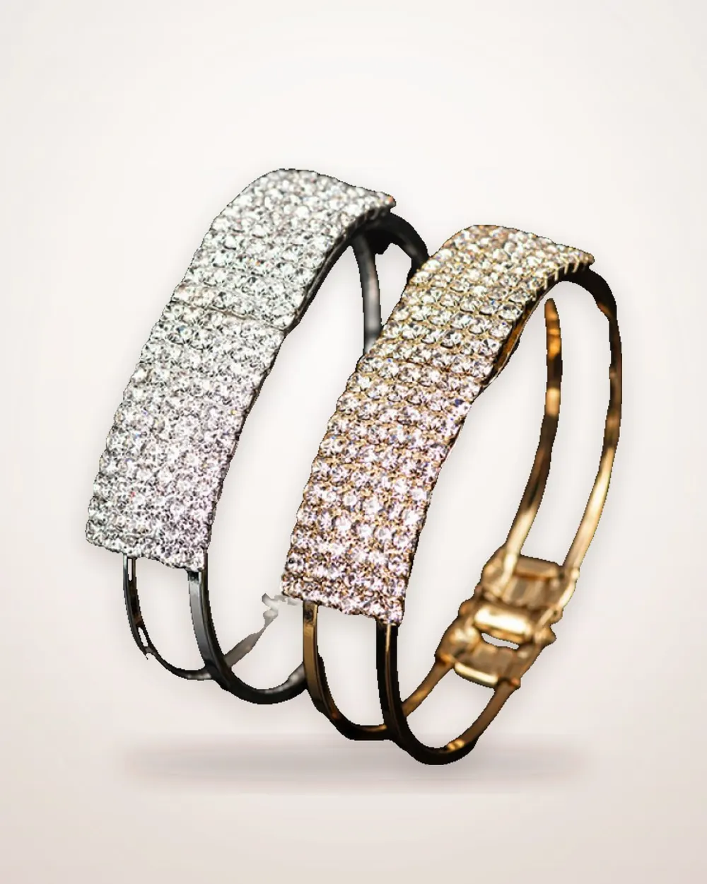 Multi-Row Rhinestone Bracelet