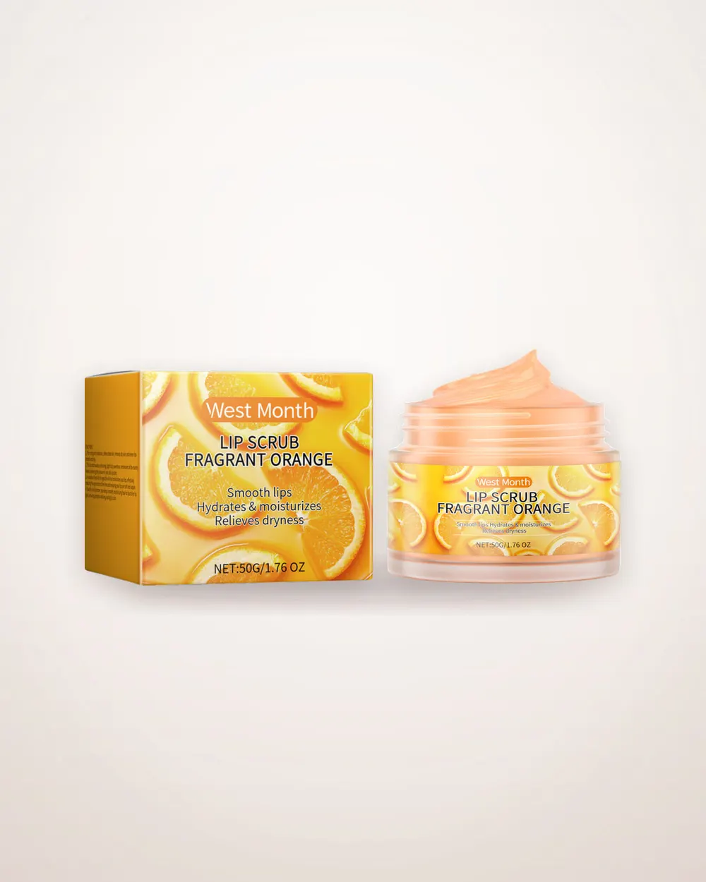 Orange Sugar and Collagen Lip Scrub