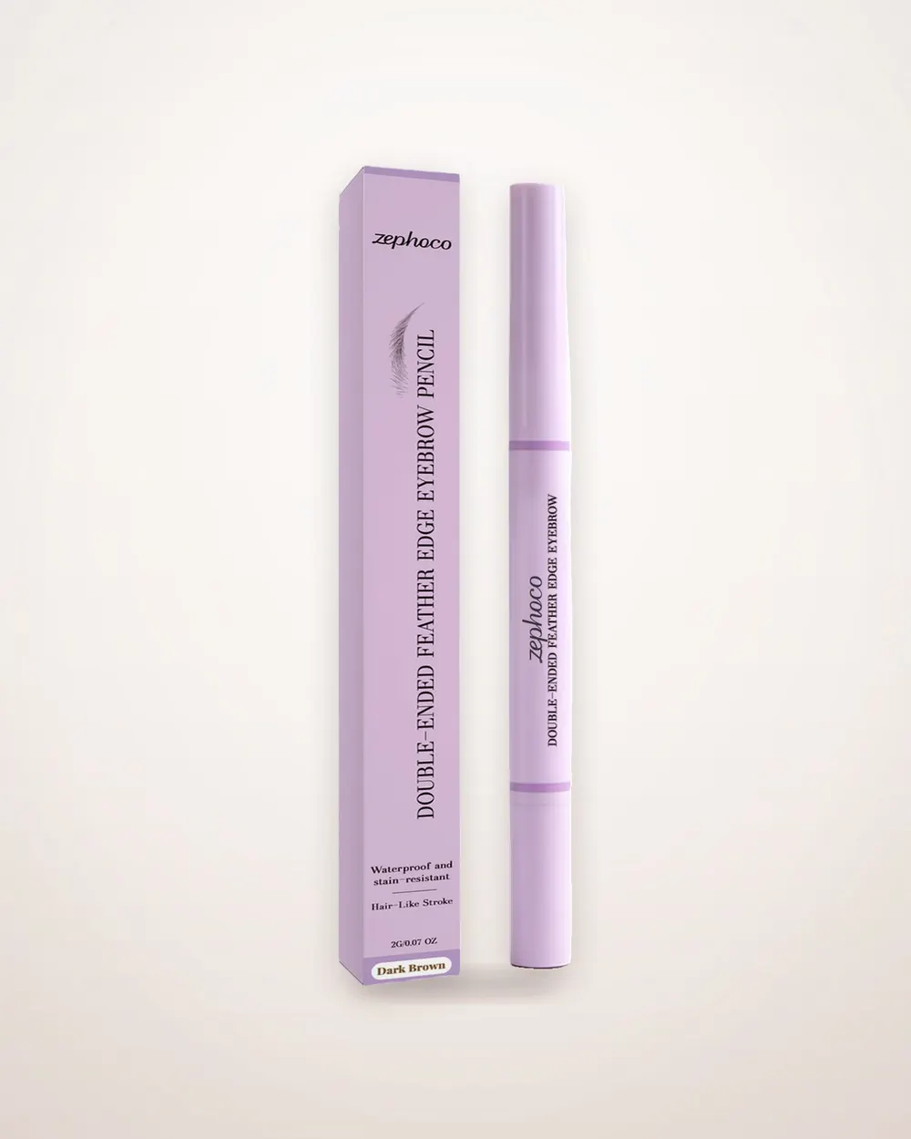 Double-Ended Dark Brown Brow Pencil