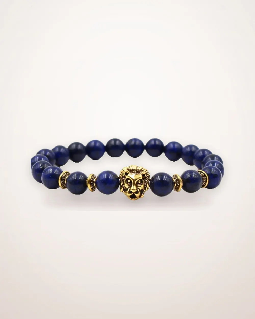 Carved Stone Lion Bracelet