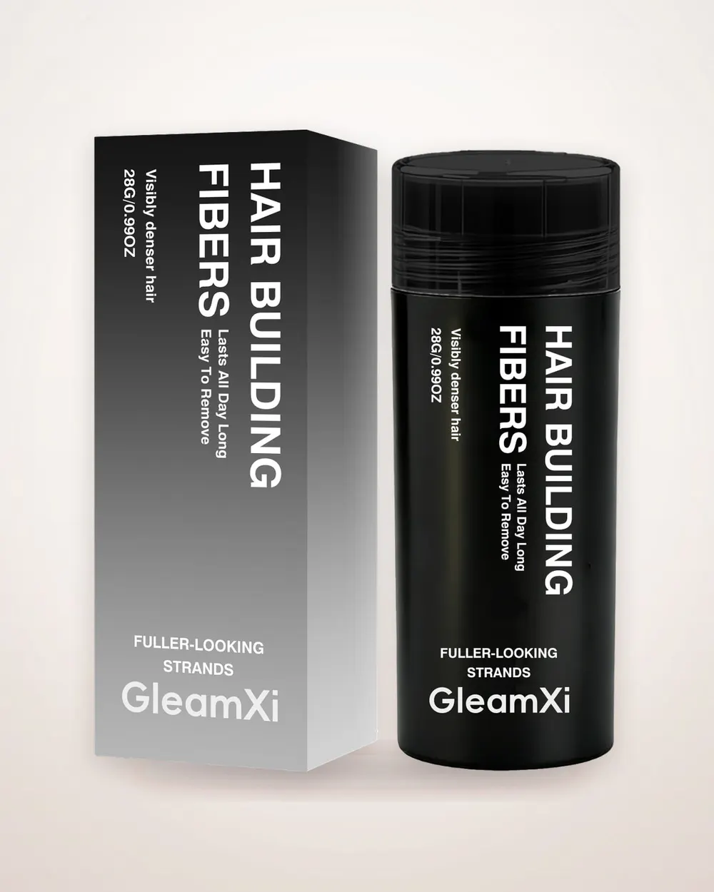 Black Hair Fiber Volume Powder
