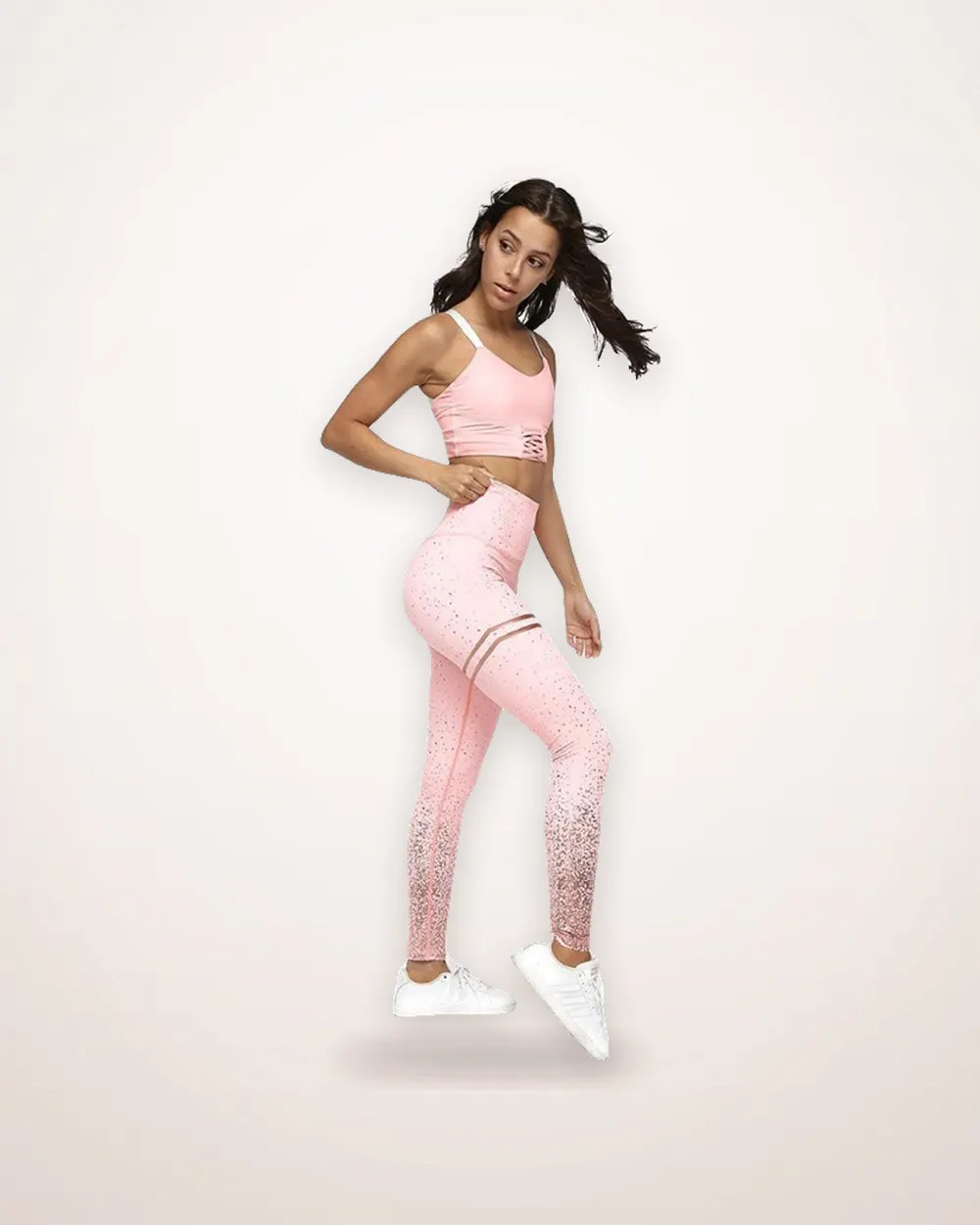 High-Waist Printed Yoga Leggings