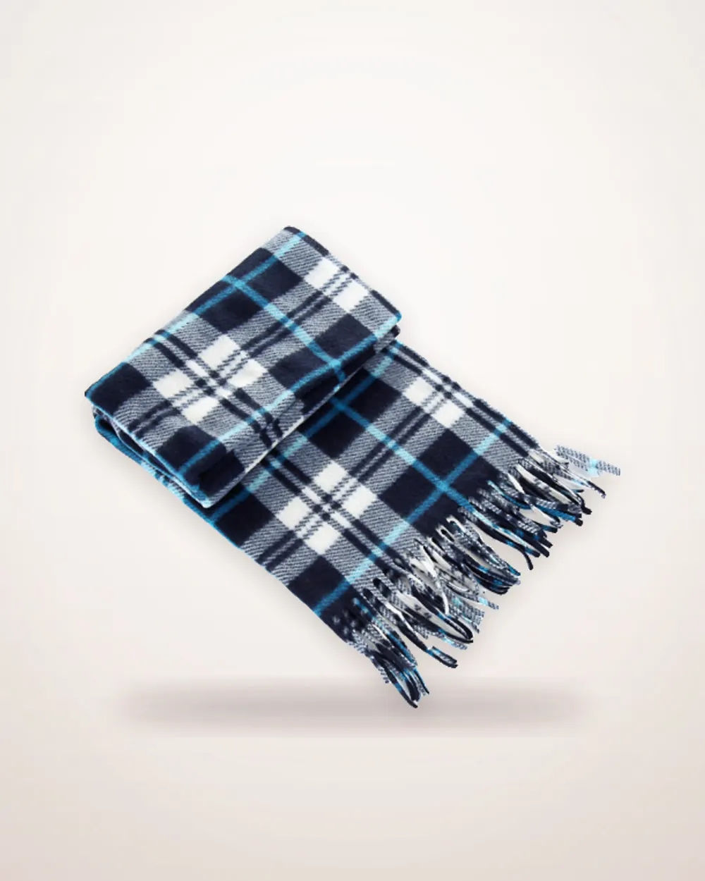 Double-Sided Plaid Winter Scarf