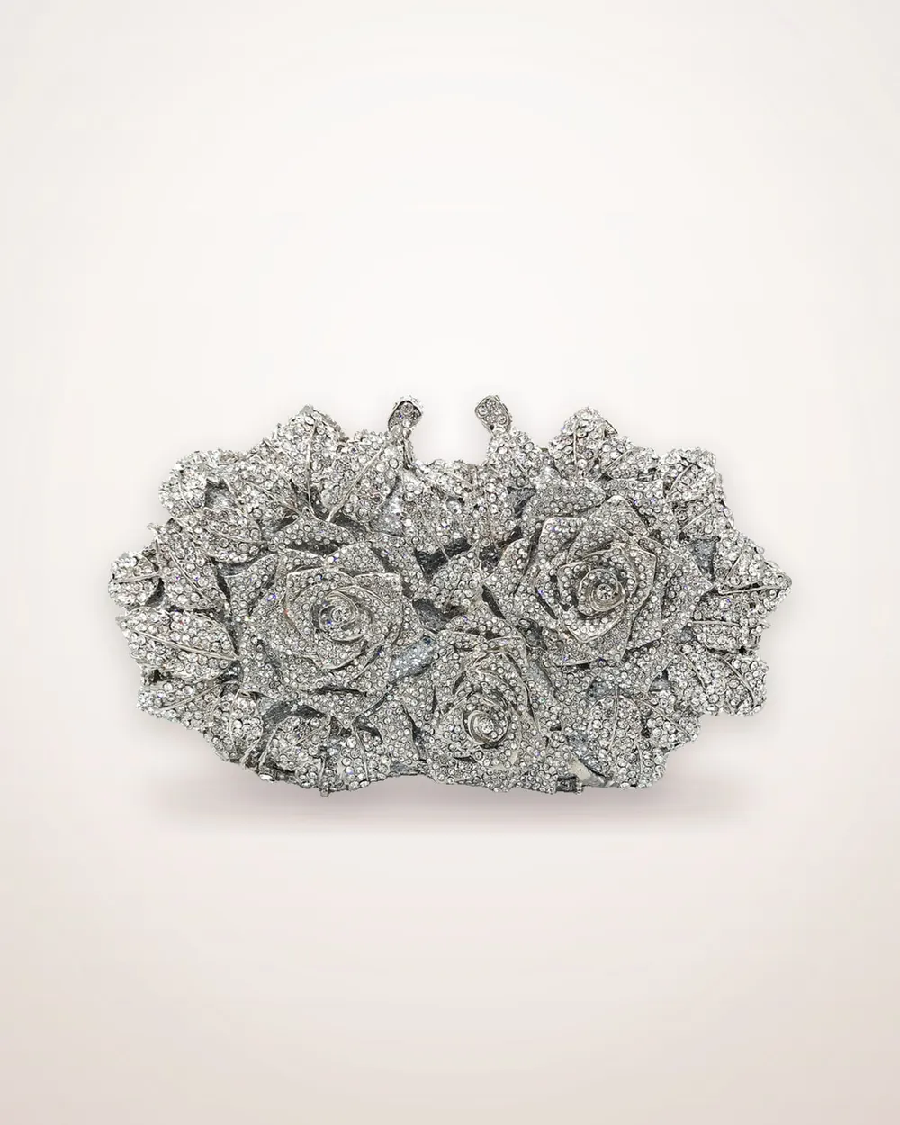Hollow Rose Diamond Evening Bag