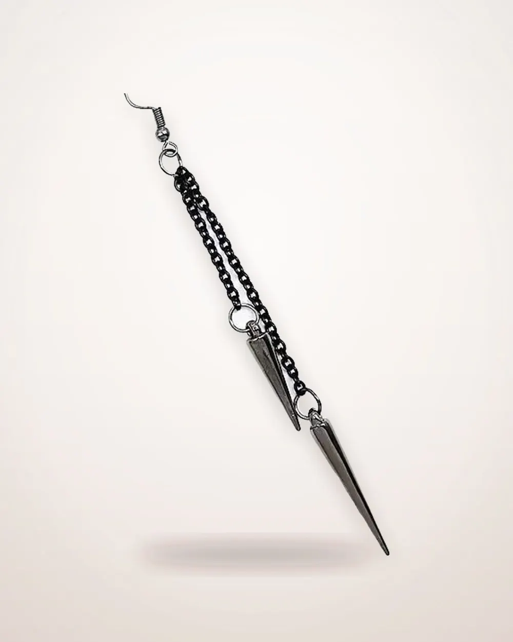 Studded Long and Short Drop Earrings
