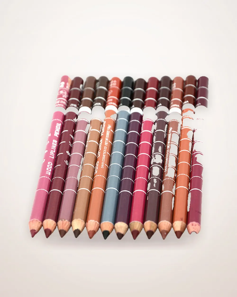 12-Piece Waterproof Lip and Eye Pencil Set