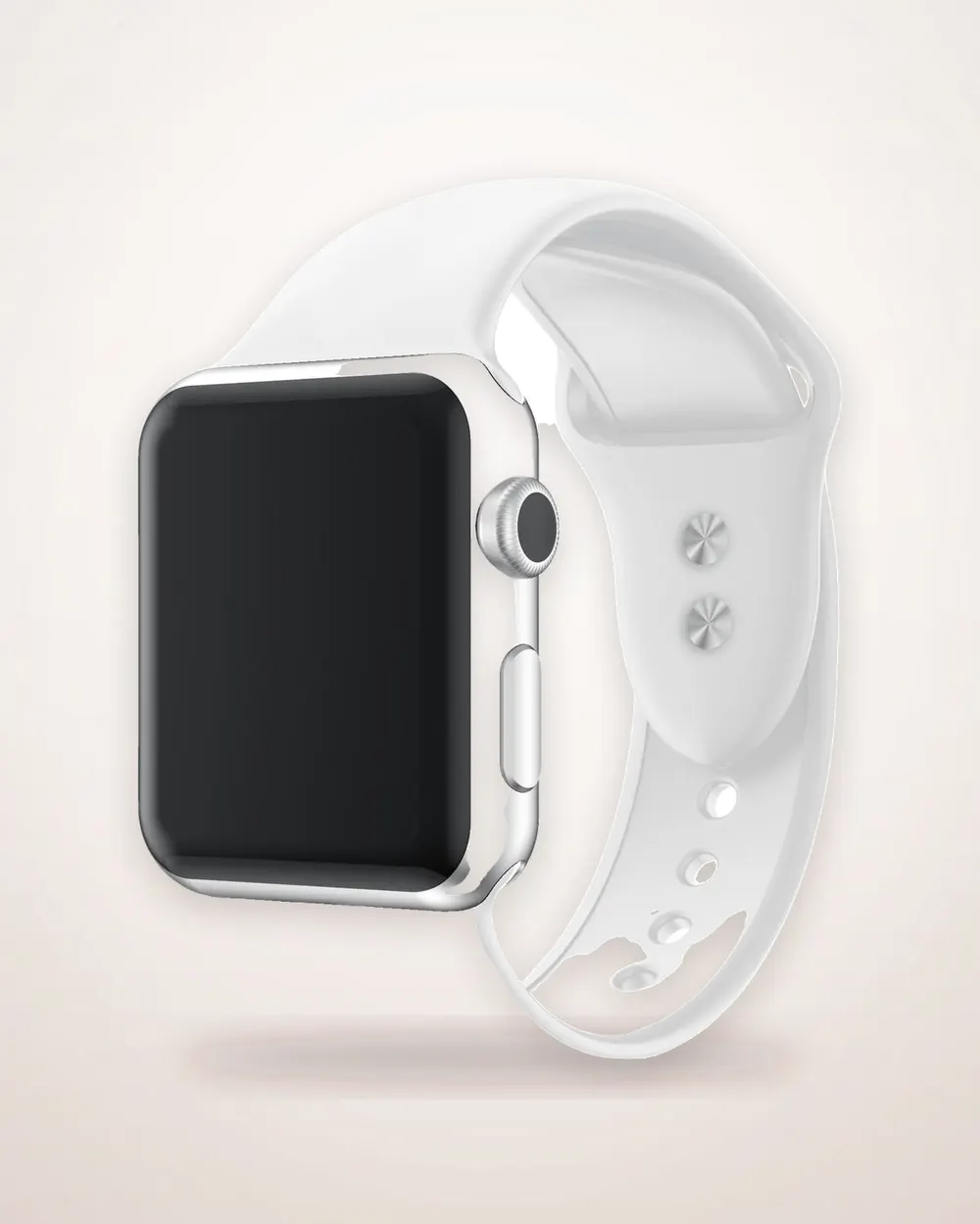 Double Nail Silicone Watch Strap