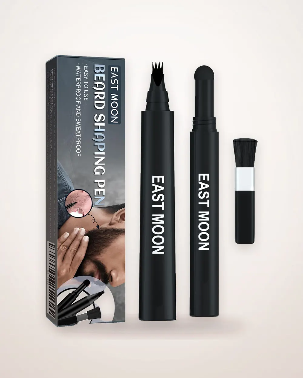3-Piece Beard Filler Pencil and Brush Set