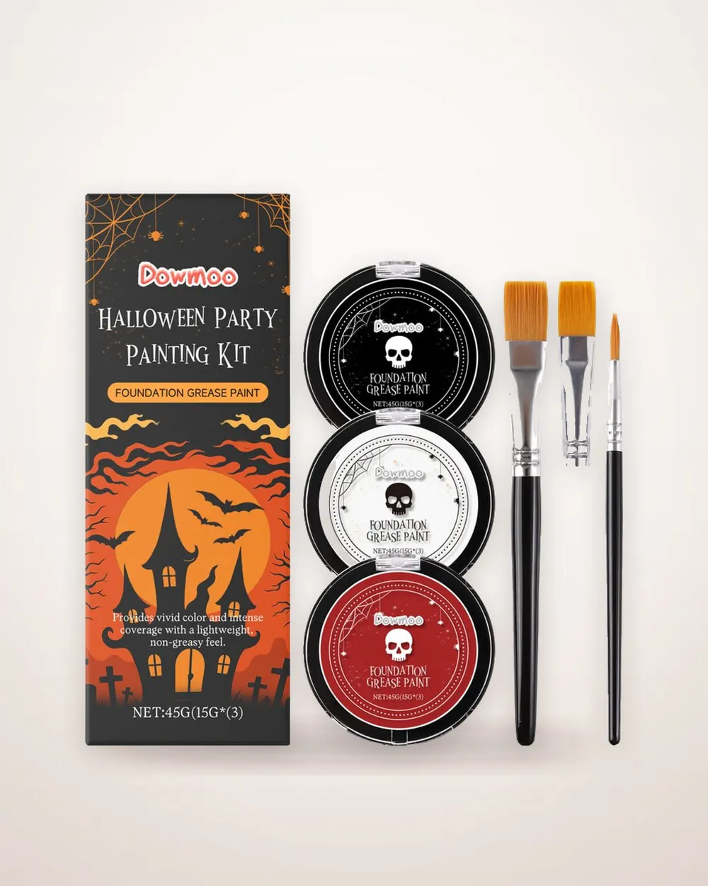 Halloween Face and Body Paint Set, High Coverage