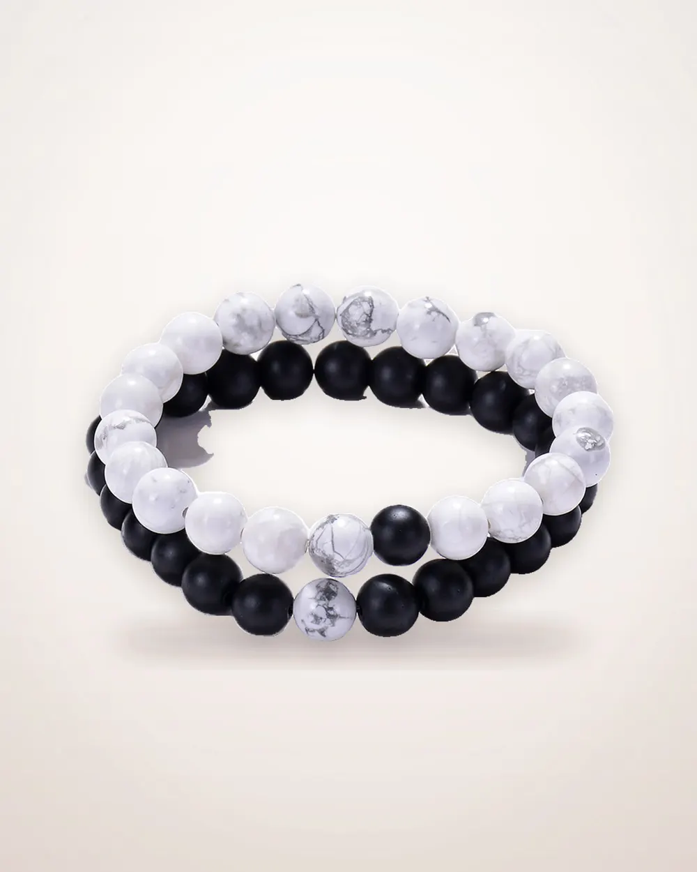 Elastic Malachite Bead Bracelet