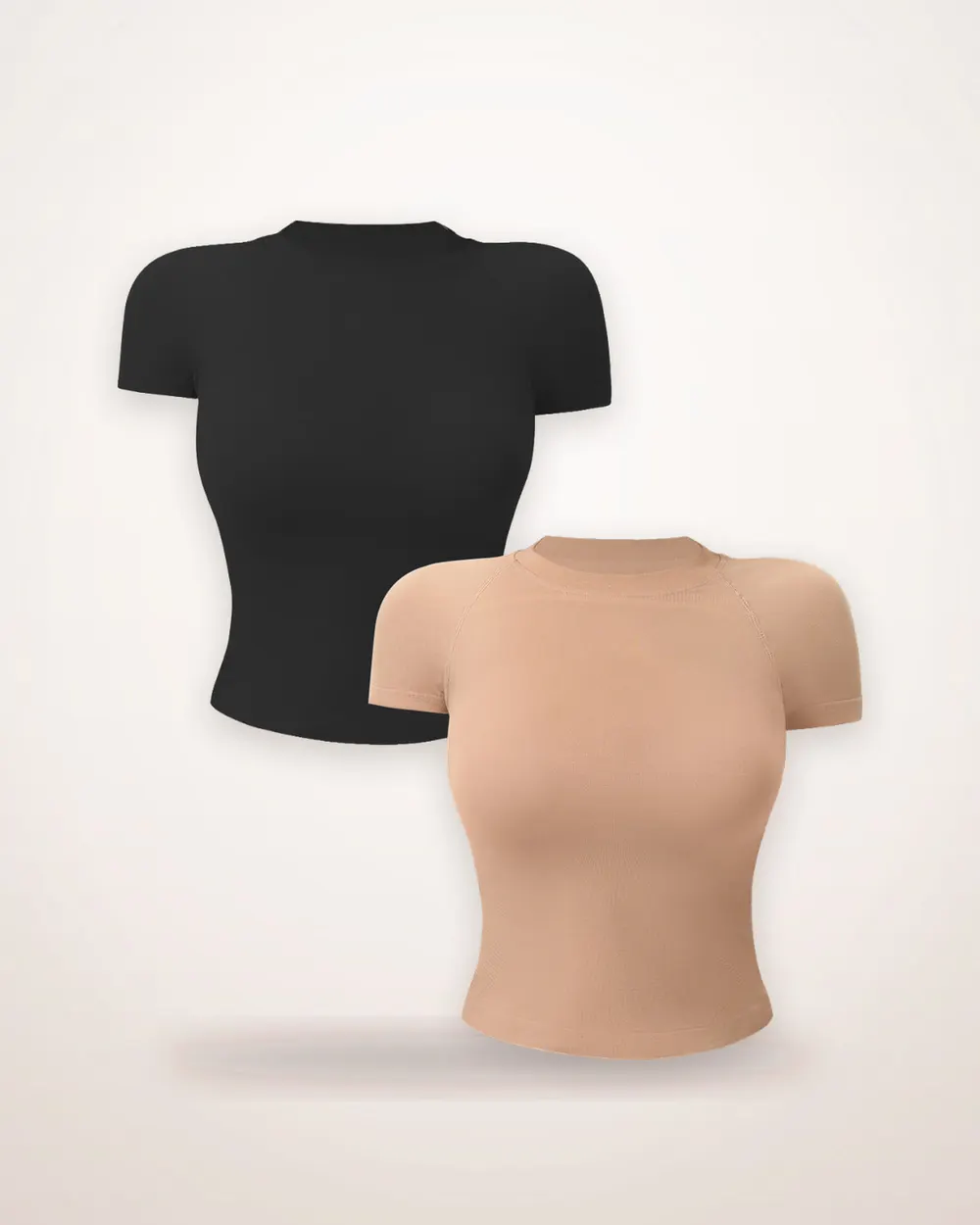 2-Pack Quick-Dry Raglan Crop Tops