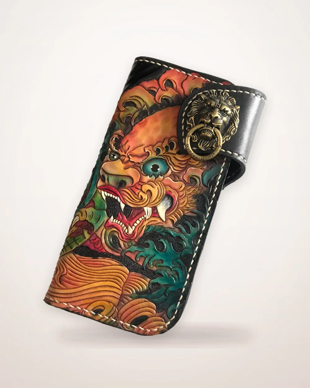 Handmade Embossed Cowhide Wallet