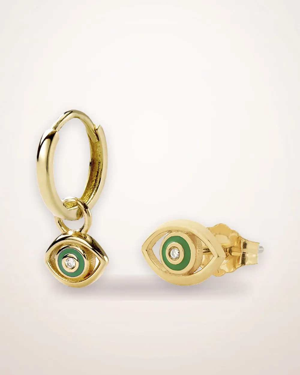 Devil's Eye Alloy Stud Earrings