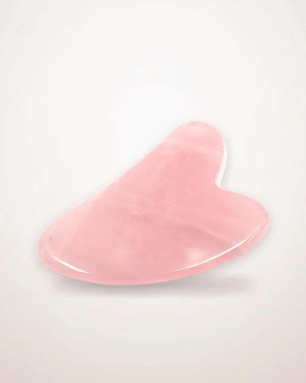 Rose Quartz Heart Gua Sha Stone
