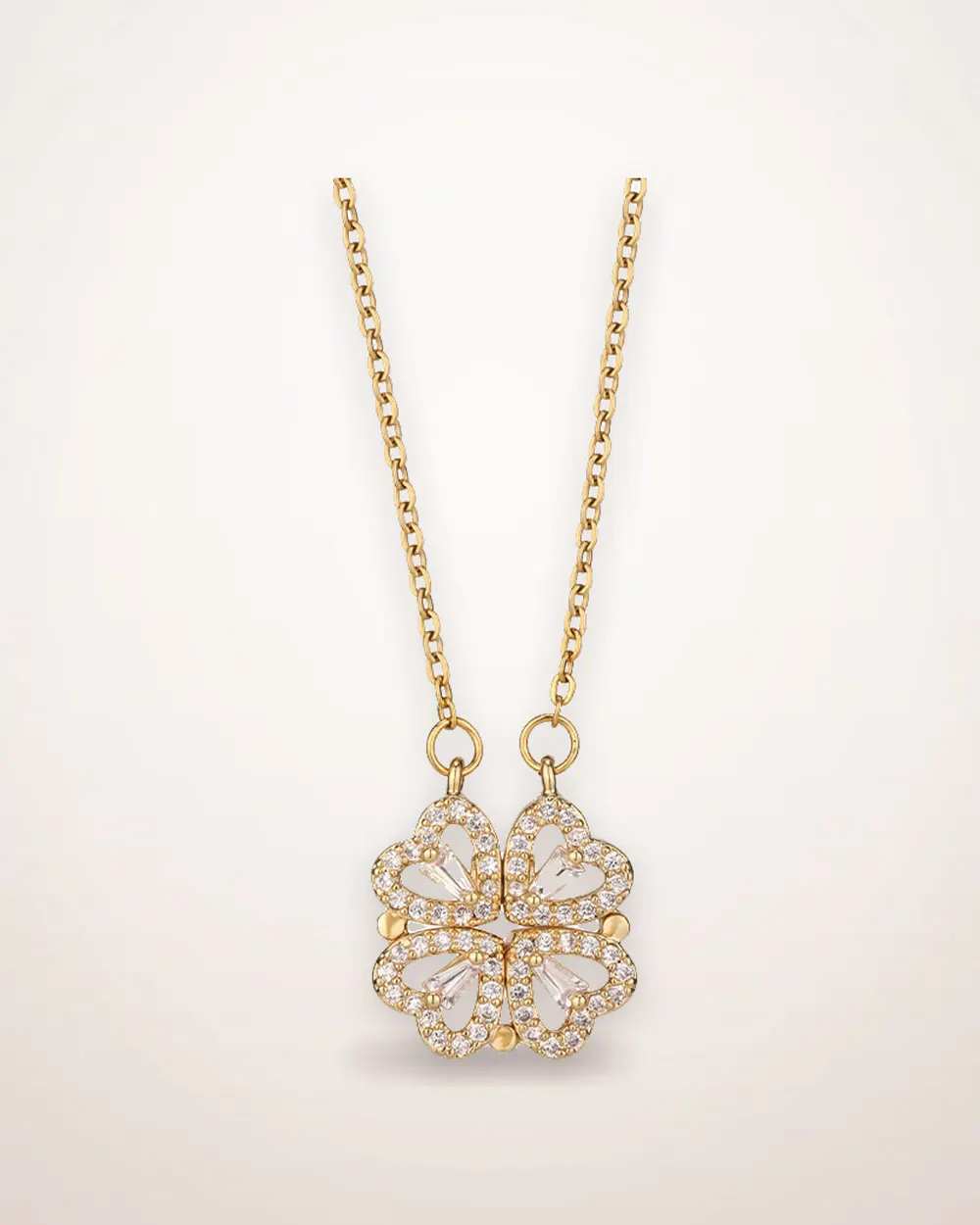 Four-Leaf Clover Titanium Steel Necklace