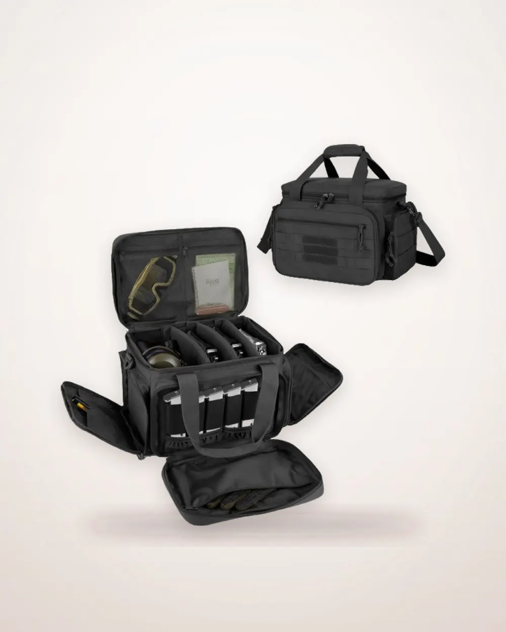Magazine Storage Bag in Black Nylon