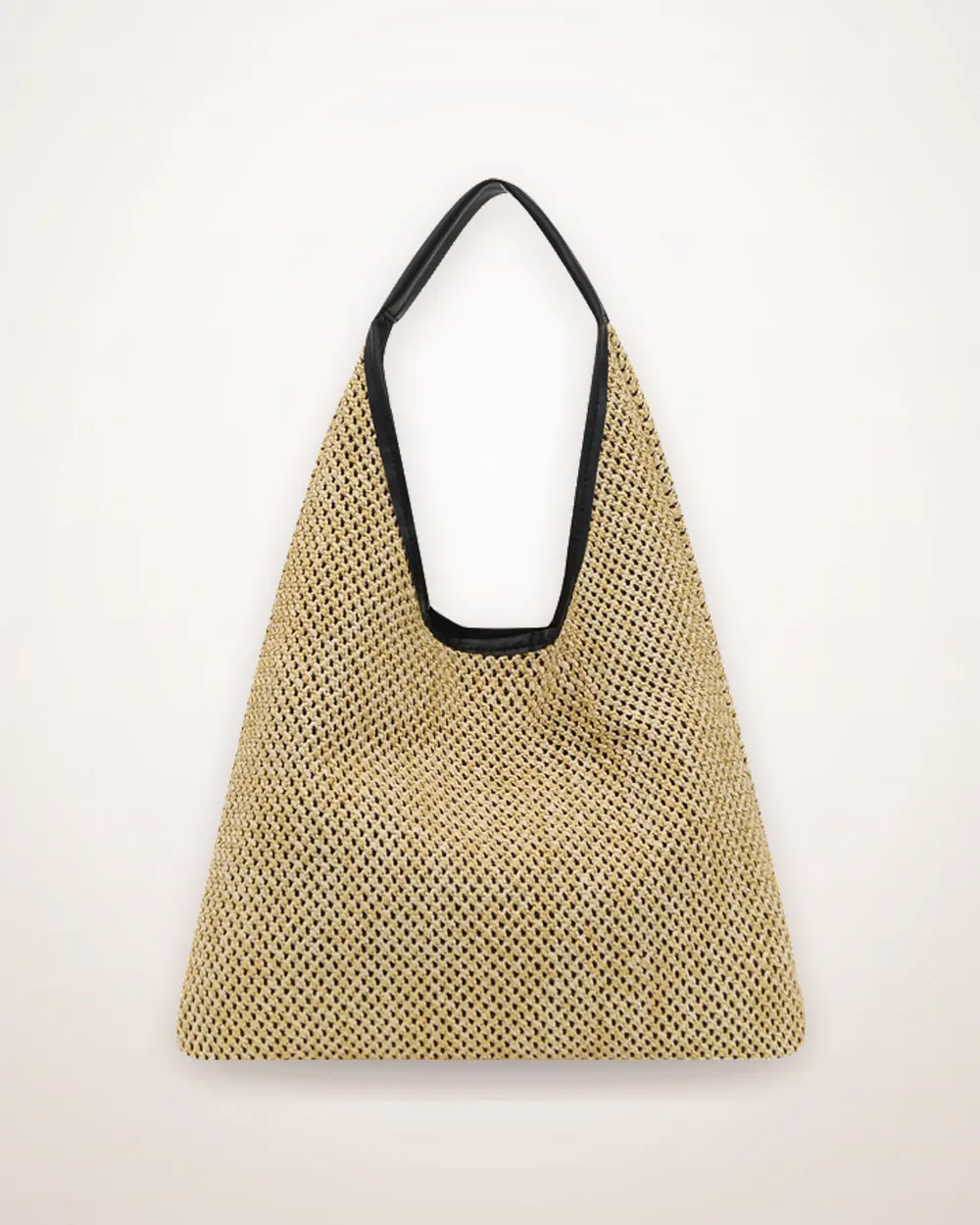 Woven Rattan Bucket Shoulder Bag
