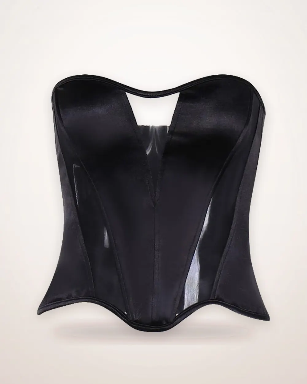 Cold-Shoulder Mesh Panel Top