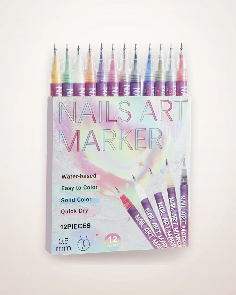 12-Piece Nail Art Pen Set