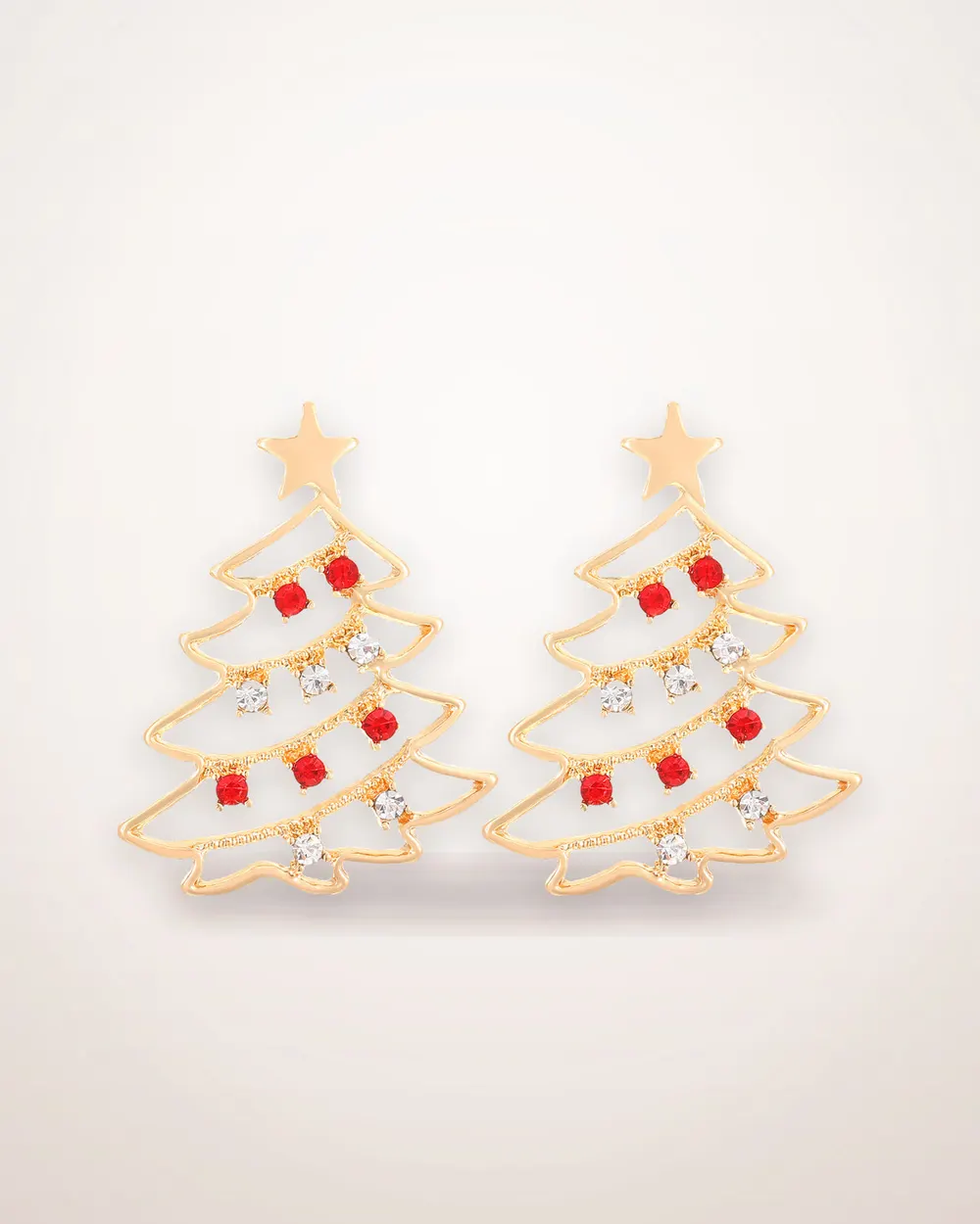 Christmas Tree Zircon Earrings
