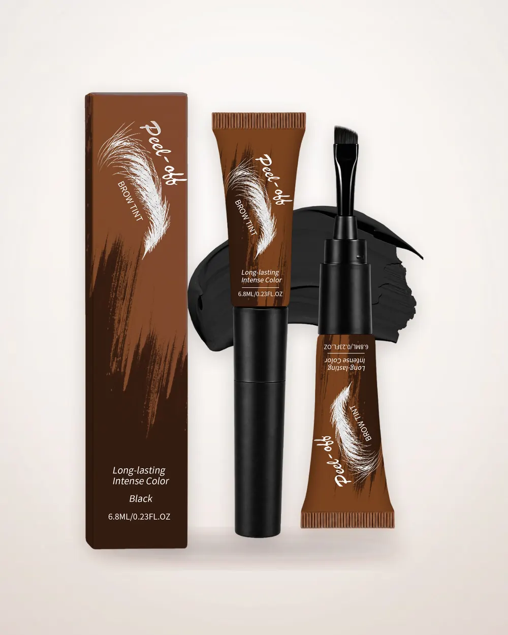 Peel-Off Eyebrow Tint with Angled Brush