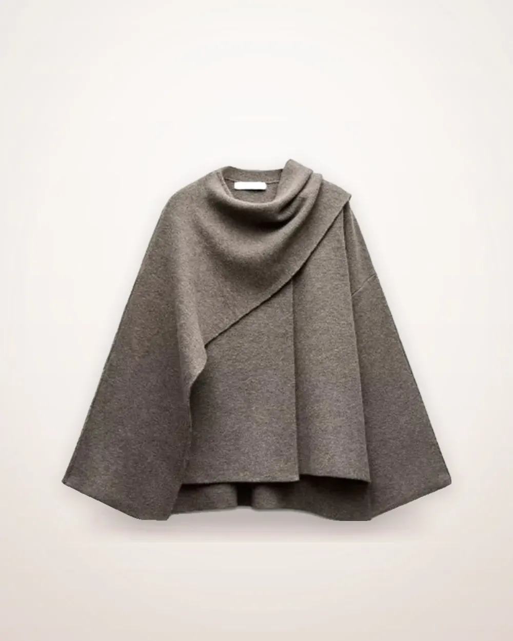 Asymmetric Scarf Knit Cardigan