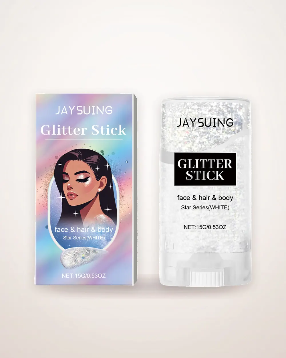 Dazzling White Body Glitter Stick