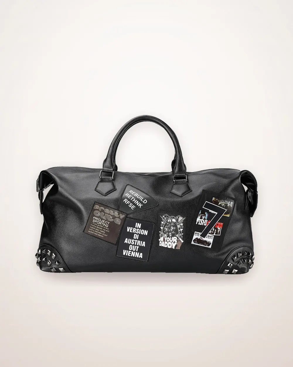 PU Leather Convertible Gym Bag