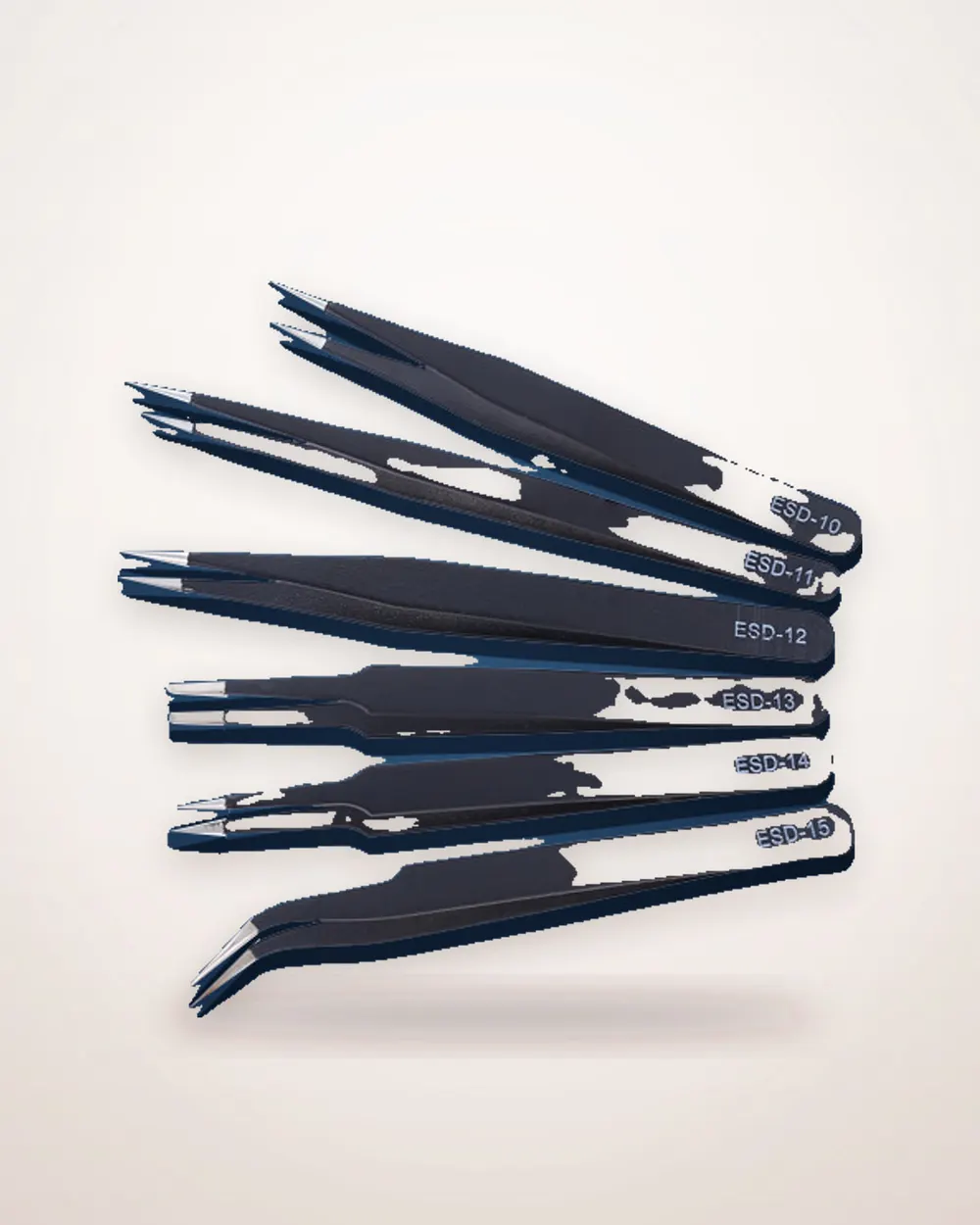 Pointed and Curved Stainless Steel Tweezers