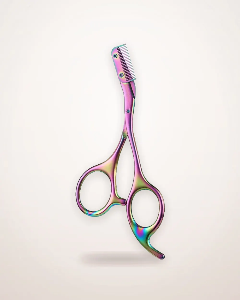 Stainless Steel Brow Scissors with Comb