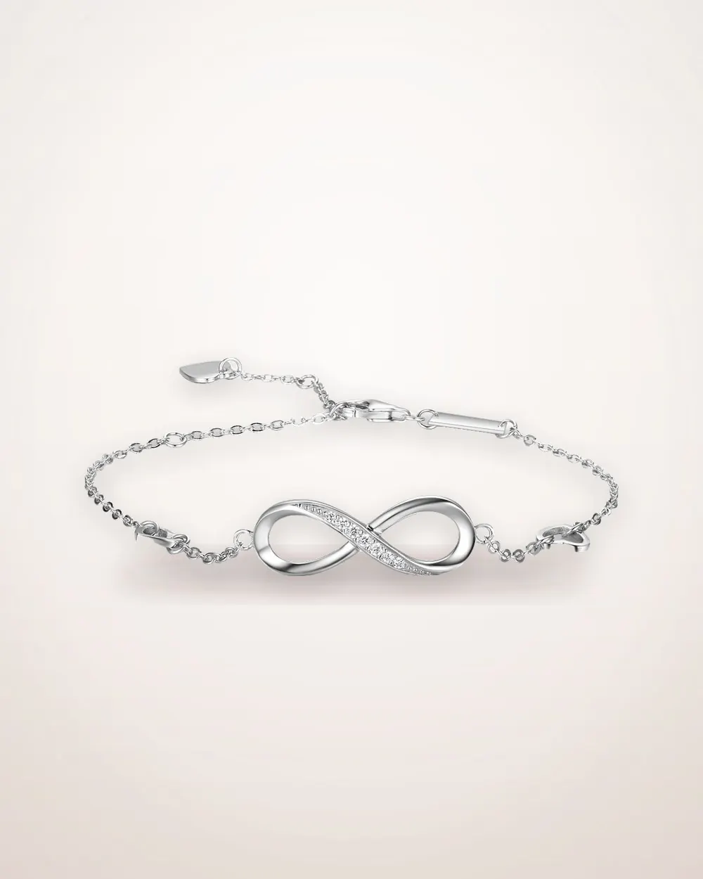 Sterling Silver Cubic Zirconia Bar Bracelet