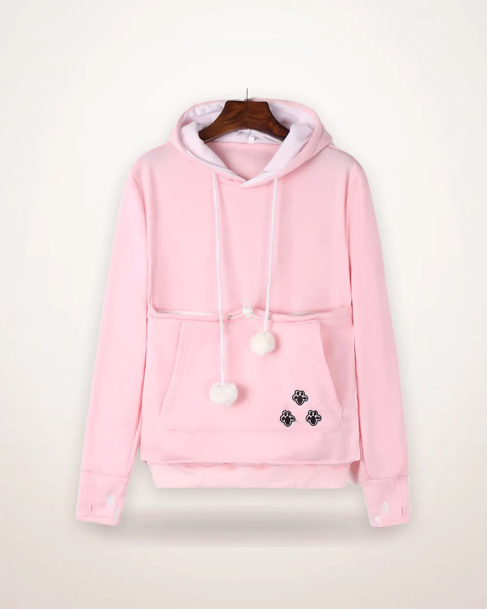 Printed Pet-Pocket Hoodie