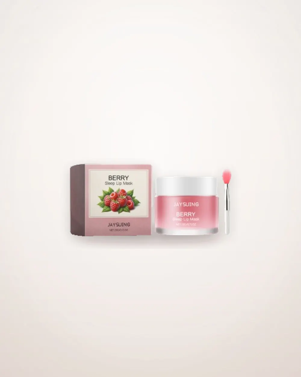 Berry Overnight Lip Mask with Brush