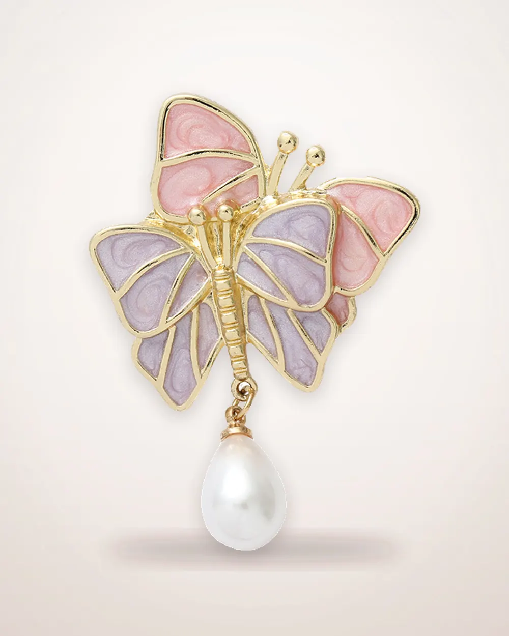 Electroplated Butterfly Brooch