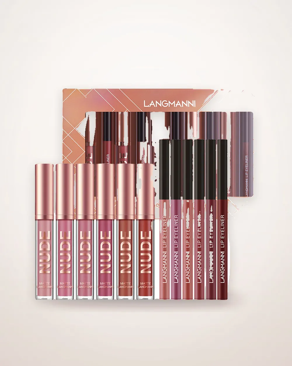 12-Piece Matte Lipstick and Lip Liner Set
